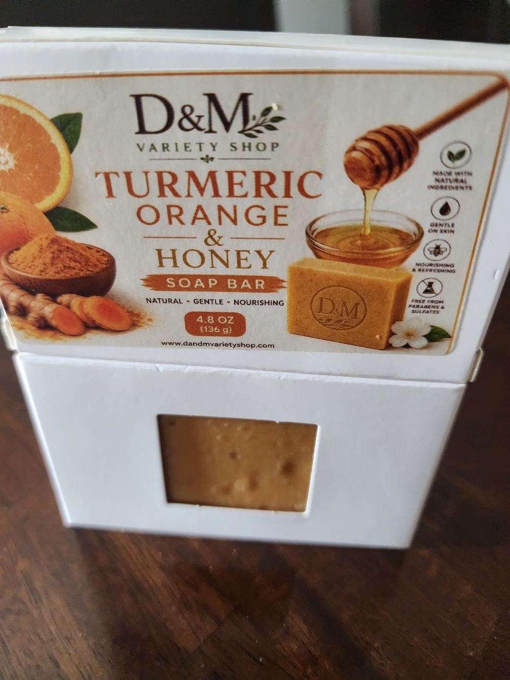 Turmeric Orange and Honey Handmade Soap 4.8oz 2bars